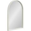 imageKate and Laurel Travis Modern Arched Wall Mirror 20 x 30 White Decorative Arch Bathroom Mirror for Over Sink or for Use as Living Room Wall Decor AccentWhite
