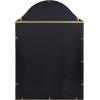 imageKate and Laurel Gramera Traditional Scalloped Arched Wall Mirror with Shelf 20x30 Gold Decorative Glam Arch Mirror with Display Ledge and Sleek FinishGold