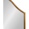 imageKate and Laurel Gramera Traditional Scalloped Arched Wall Mirror with Shelf 20x30 Gold Decorative Glam Arch Mirror with Display Ledge and Sleek FinishGold
