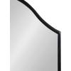 imageKate and Laurel Gramera Traditional Scalloped Arched Wall Mirror with Shelf 20x30 Gold Decorative Glam Arch Mirror with Display Ledge and Sleek FinishBlack
