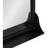 imageKate and Laurel Gramera Traditional Scalloped Arched Wall Mirror with Shelf 20x30 Gold Decorative Glam Arch Mirror with Display Ledge and Sleek FinishBlack