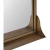 imageKate and Laurel Gramera Traditional Scalloped Arched Wall Mirror with Shelf 20x30 Gold Decorative Glam Arch Mirror with Display Ledge and Sleek FinishGold