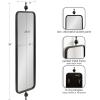 imageKate and Laurel Kasota Slim Panel Wall Mirror 9 x 36 Antique Gold Glam Tall Wall Decor for Skinny Entryway or Decorative BedroomBlack