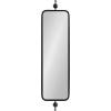 imageKate and Laurel Kasota Slim Panel Wall Mirror 9 x 36 Antique Gold Glam Tall Wall Decor for Skinny Entryway or Decorative BedroomBlack