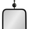 imageKate and Laurel Kasota Slim Panel Wall Mirror 9 x 36 Antique Gold Glam Tall Wall Decor for Skinny Entryway or Decorative BedroomBlack