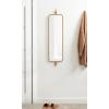 imageKate and Laurel Kasota Slim Panel Wall Mirror 9 x 36 Antique Gold Glam Tall Wall Decor for Skinny Entryway or Decorative BedroomGold