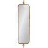 imageKate and Laurel Kasota Slim Panel Wall Mirror 9 x 36 Antique Gold Glam Tall Wall Decor for Skinny Entryway or Decorative BedroomGold