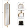 imageKate and Laurel Kasota Slim Panel Wall Mirror 9 x 36 Antique Gold Glam Tall Wall Decor for Skinny Entryway or Decorative BedroomGold