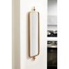imageKate and Laurel Kasota Slim Panel Wall Mirror 9 x 36 Antique Gold Glam Tall Wall Decor for Skinny Entryway or Decorative BedroomGold
