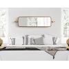 imageKate and Laurel Kasota Slim Panel Wall Mirror 9 x 36 Antique Gold Glam Tall Wall Decor for Skinny Entryway or Decorative BedroomGold