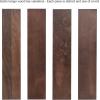 imageKate and Laurel Lunara Boho Rectangle Wood Wall Mirror 24 x 35 Bleached Wood Coastal Light Wooden Rectangular Bathroom Mirror for Over Sink with Geometric DetailingWalnut Brown