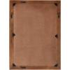imageKate and Laurel Lunara Boho Rectangle Wood Wall Mirror 24 x 35 Bleached Wood Coastal Light Wooden Rectangular Bathroom Mirror for Over Sink with Geometric DetailingWalnut Brown