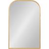 imageKate and Laurel Travis Modern Basket Arch Wall Mirror 20 x 30 Gold Decorative Arched Bathroom Mirror for Over Sink or for Use as Living Room Wall Decor Accent