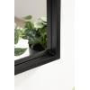 imageKate and Laurel Travis Modern Basket Arch Wall Mirror 24 x 36 Black Decorative Arched Bathroom Mirror for Over Sink or for Use as Living Room Wall Decor Accent