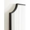 imageKate and Laurel Travis Modern Scalloped Arch Wall Mirror 26 x 28 Black Decorative Scallop Arched Bathroom Mirror for Over Sink or for Use as Living Room Wall Decor Accent