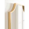 imageKate and Laurel Travis Modern Scalloped Arch Wall Mirror 26 x 28 Gold Decorative Scallop Arched Bathroom Mirror for Over Sink or for Use as Living Room Wall Decor Accent