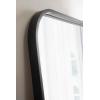 imageKate and Laurel Travis Modern Wide Basket Arch Wall Mirror 36 x 28 Black Decorative Wide Arched Bathroom Mirror for Over Sink or for Use as Living Room Wall Decor Accent