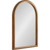imageKate and Laurel Chaston Vintage Beaded Arch Wall Mirror 20 x 30 Gold Traditional Ribbed Vintage Bathroom Mirror for Over Sink for Use as Living Room Wall Decor