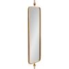 imageKate and Laurel Kasota Slim Panel Wall Mirror 9 x 36 Antique Gold Glam Tall Wall Decor for Skinny Entryway or Decorative BedroomGold