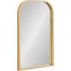 imageKate and Laurel Travis Modern Basket Arch Wall Mirror 20 x 30 Gold Decorative Arched Bathroom Mirror for Over Sink or for Use as Living Room Wall Decor Accent