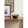 imageKate and Laurel Alessia Scalloped Round Metal Candle Bowl 8 Inch Diameter Gold Modern ThreeWick Unscented Candle with Decorative Bowl for Living Room DecorBronze