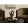 imageKate and Laurel Anaya Wooden ThreePiece Decor Accent Set Walnut Brown and Antique Brass Set of 3 Modern Tabletop Decor Set Including Planter Pot Accent Tray and Wooden KnotWalnut Brown and Gold