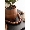 imageKate and Laurel Anaya Wooden ThreePiece Decor Accent Set Walnut Brown and Antique Brass Set of 3 Modern Tabletop Decor Set Including Planter Pot Accent Tray and Wooden KnotWalnut Brown