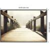 imageKate and Laurel Cannon Beach Wood Walkway Framed Canvas Wall Art by Saint and Sailor Studios 33 x 23 Sylvie Dark Grey Rustic Farmhouse Beach Landscapes Nature Art for Wall Decor Living Room