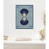 imageKate and Laurel Lush Duo 3 Seashells Framed Canvas Wall Art by Shatha Al Dafai 18 x 24 Sylvie White Coastal Beach Art for Wall Decor Living Room Bedroom