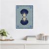 imageKate and Laurel Lush Duo 3 Seashells Framed Canvas Wall Art by Shatha Al Dafai 18 x 24 Sylvie White Coastal Beach Art for Wall Decor Living Room Bedroom