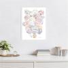imageKate and Laurel Pale Pastel Shells Framed Canvas Wall Art by Patricia Shaw 18 x 24 Sylvie White Coastal Beach Abstract Art for Wall Decor Living Room Bedroom