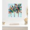 imageKate and Laurel Rainbow Coconuts Framed Canvas Wall Art by Rachel Christopoulous 30 x 30 Sylvie Bright Gold Coastal Tropical Beach Landscapes Art for Wall Decor Living Room BedroomWhite