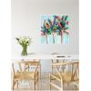 imageKate and Laurel Rainbow Coconuts Framed Canvas Wall Art by Rachel Christopoulous 30 x 30 Sylvie Bright Gold Coastal Tropical Beach Landscapes Art for Wall Decor Living Room BedroomWhite