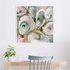 imageKate and Laurel Sylvie Neutral Painterly Oyster Roast 2 Framed Canvas Wall Art by Mary Sparrow 30 x 30 Beaded White Coastal Abstract Beach Art for Wall Decor Living Room Bedroom Office KitchenWhite