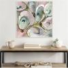 imageKate and Laurel Sylvie Neutral Painterly Oyster Roast 2 Framed Canvas Wall Art by Mary Sparrow 30 x 30 Beaded White Coastal Abstract Beach Art for Wall Decor Living Room Bedroom Office KitchenBeaded White