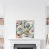 imageKate and Laurel Sylvie Neutral Painterly Oyster Roast 2 Framed Canvas Wall Art by Mary Sparrow 30 x 30 Beaded White Coastal Abstract Beach Art for Wall Decor Living Room Bedroom Office KitchenWhite