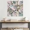 imageKate and Laurel Sylvie Neutral Painterly Oyster Roast Framed Canvas Wall Art by Mary Sparrow 30 x 30 Beaded White Coastal Abstract Beach Art for Wall Decor Living Room Bedroom Office KitchenWhite