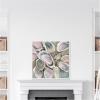 imageKate and Laurel Sylvie Neutral Painterly Oyster Roast Framed Canvas Wall Art by Mary Sparrow 30 x 30 Beaded White Coastal Abstract Beach Art for Wall Decor Living Room Bedroom Office KitchenWhite