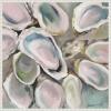 imageKate and Laurel Sylvie Neutral Painterly Oyster Roast Framed Canvas Wall Art by Mary Sparrow 30 x 30 Beaded White Coastal Abstract Beach Art for Wall Decor Living Room Bedroom Office KitchenBeaded White