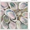 imageKate and Laurel Sylvie Neutral Painterly Oyster Roast Framed Canvas Wall Art by Mary Sparrow 30 x 30 Beaded White Coastal Abstract Beach Art for Wall Decor Living Room Bedroom Office KitchenBeaded White