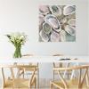 imageKate and Laurel Sylvie Neutral Painterly Oyster Roast Framed Canvas Wall Art by Mary Sparrow 30 x 30 Beaded White Coastal Abstract Beach Art for Wall Decor Living Room Bedroom Office KitchenBeaded White