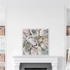 imageKate and Laurel Sylvie Neutral Painterly Oyster Roast Framed Canvas Wall Art by Mary Sparrow 30 x 30 Beaded White Coastal Abstract Beach Art for Wall Decor Living Room Bedroom Office KitchenBeaded White