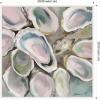 imageKate and Laurel Sylvie Neutral Painterly Oyster Roast Framed Canvas Wall Art by Mary Sparrow 30 x 30 Beaded White Coastal Abstract Beach Art for Wall Decor Living Room Bedroom Office KitchenWhite