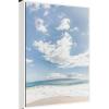 imageKate and Laurel Beach Framed Canvas Wall Art by Alicia Abla 28 x 38 Sylvie White Coastal Beach Landscapes Art for Wall Decor Living Room Bedroom