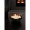 imageKate and Laurel Plete Round Pleated Metal Candle Bowl 8 Inch Diameter Black Nickel Modern Scalloped ThreeWick Unscented Candle with Decorative Bowl for Living Room DecorPewter