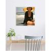 imageKate and Laurel Beach Babe 1 Framed Canvas Wall Art by Mary Sparrow 22 x 22 Sylvie White Coastal Beach People Art for Wall Decor Living Room Bedroom
