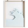 imageKate and Laurel Blake Waves Framed Printed Glass Art 18x24 Natural Transitional Wall DecorNatural