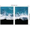 imageKate and Laurel Minimalist Ocean Waves on Beach Set of 2 28x38 Framed Canvas Wall Art Set by Michael Schauer Sylvie White Coastal Landscapes Beach Nature Landscapes Nature Art for Wall