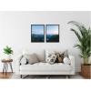 imageKate and Laurel Moonrise Over the Mountain Lake Set of 2 18x24 Framed Canvas Wall Art Set by Michael Schauer Sylvie Black Modern Landscapes Nature Art for Wall Decor Living Room Bedroom