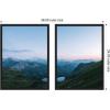 imageKate and Laurel Moonrise Over the Mountain Lake Set of 2 18x24 Framed Canvas Wall Art Set by Michael Schauer Sylvie Black Modern Landscapes Nature Art for Wall Decor Living Room Bedroom